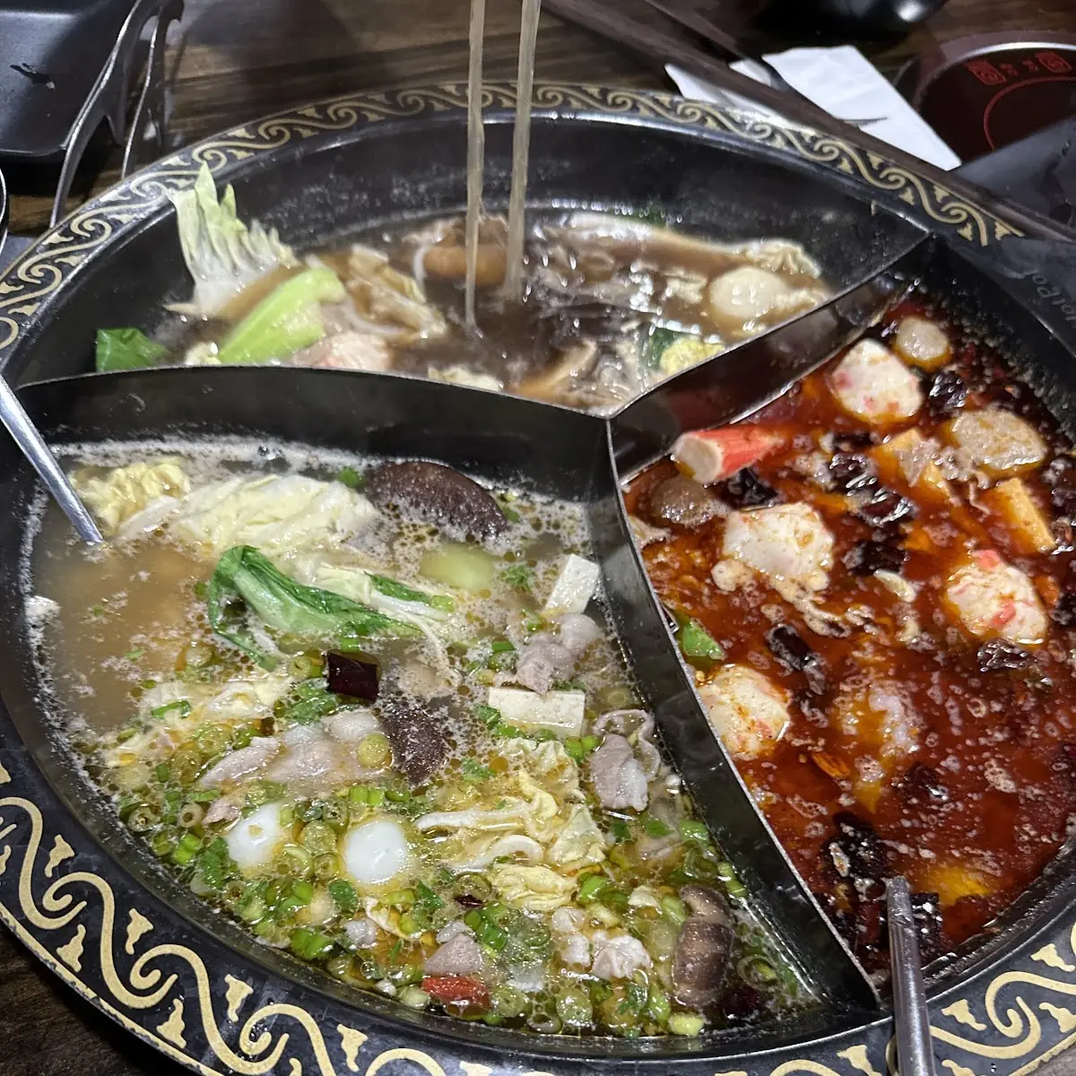Hot Pot with Meat and Veggies