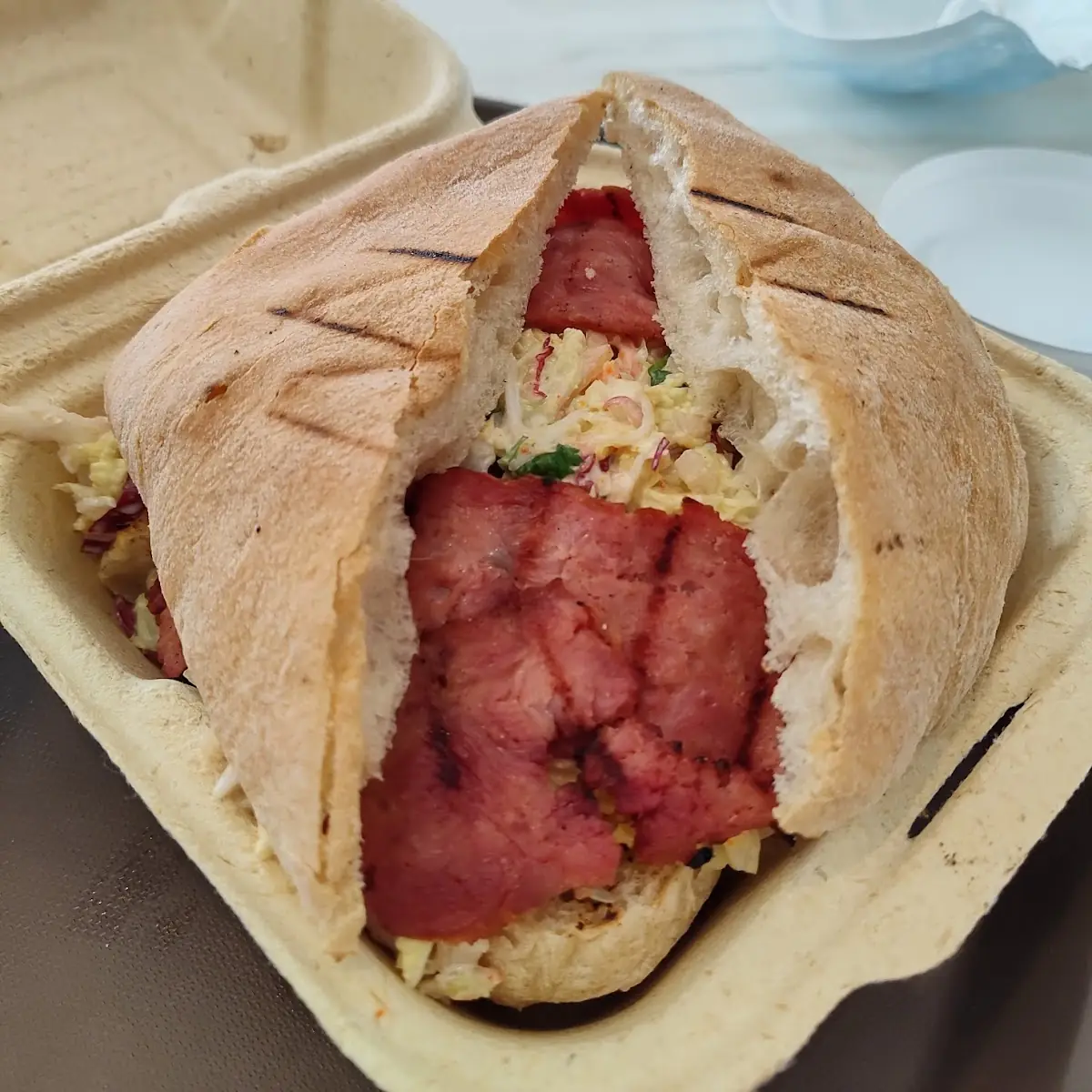 Scrambled Egg Sandwich with Turkey Bacon