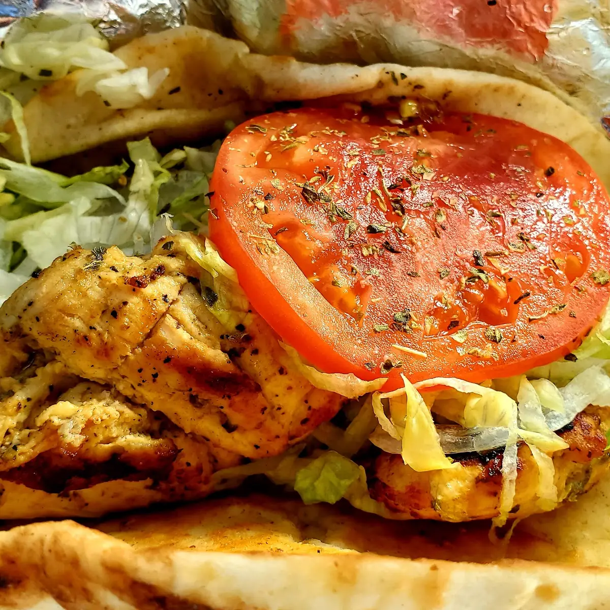 Chicken Sandwich on Pita