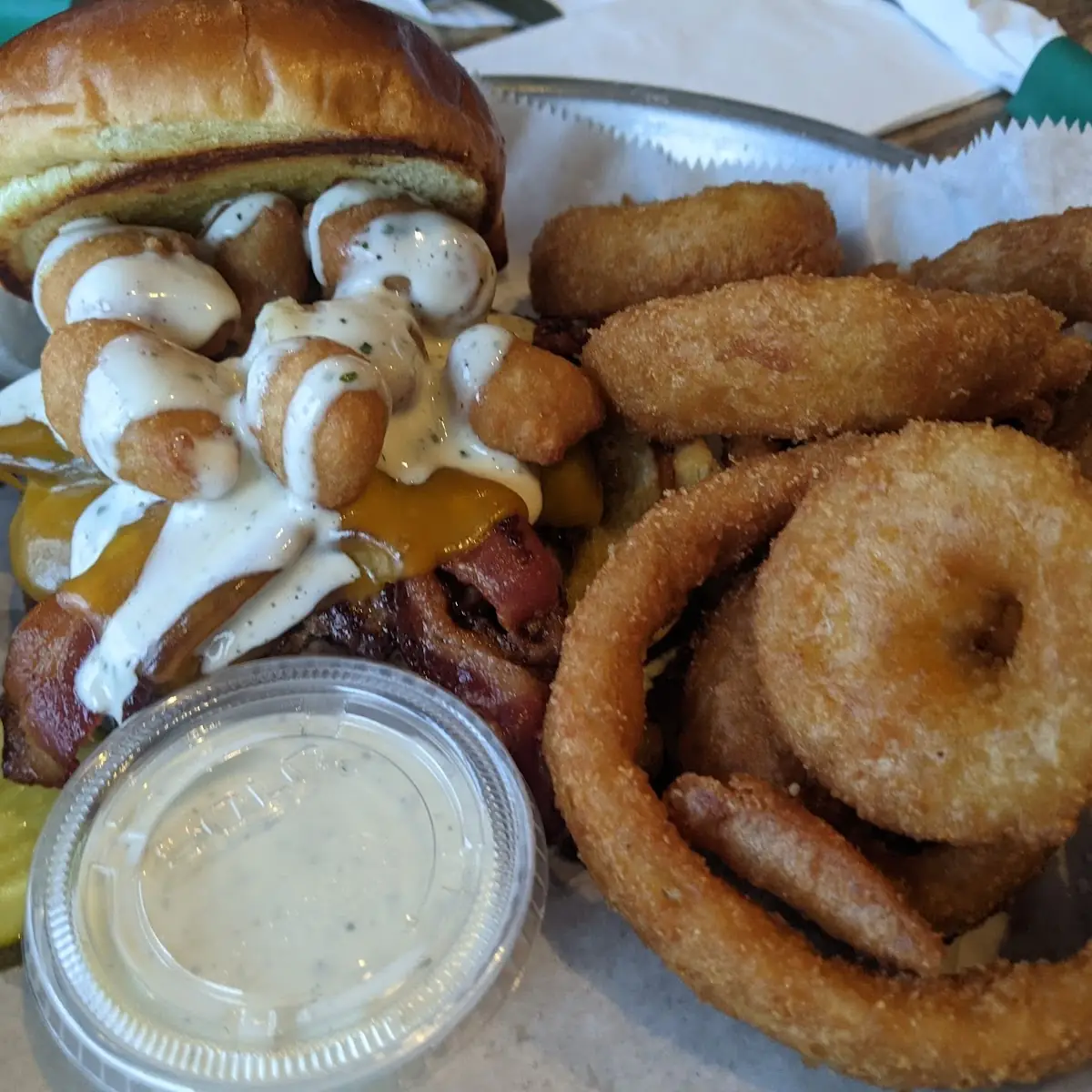 Cheese Curd Burger
