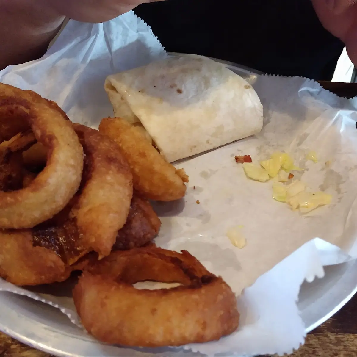 Wrap and Onion Rings