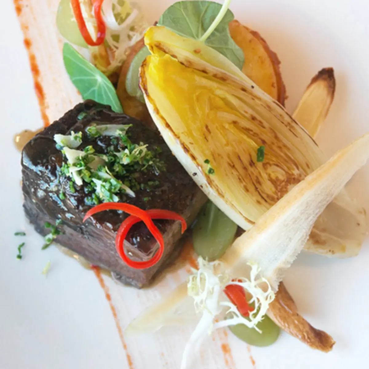 Pork Belly and Charred Cabbage