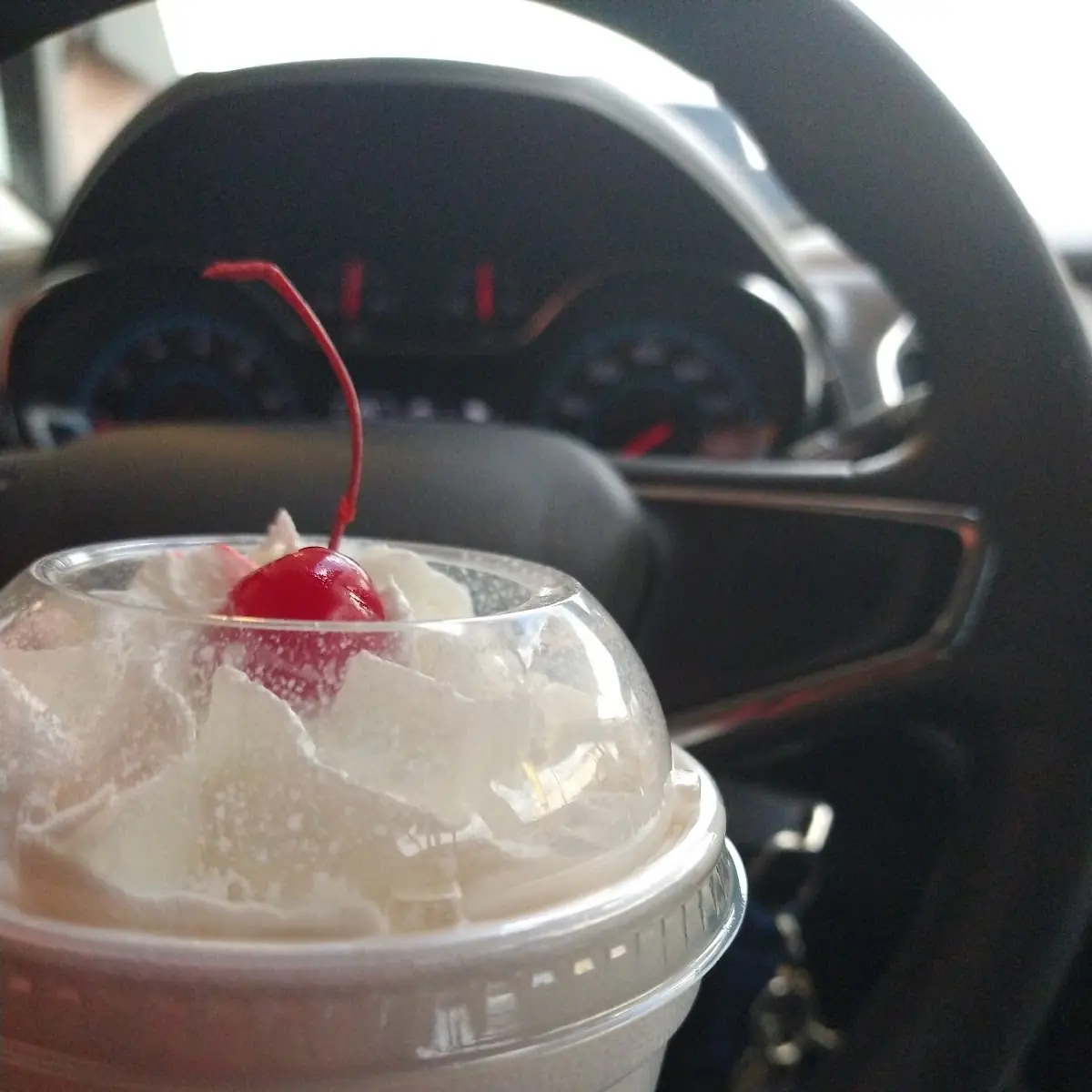 Strawberry Milkshake with Cherry on Top