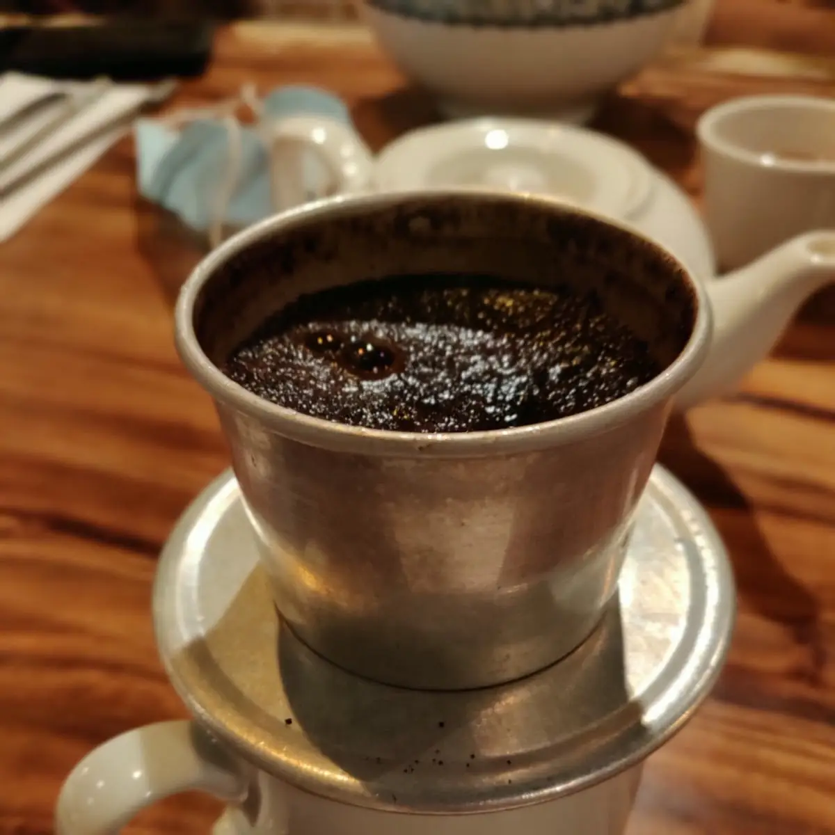 Hot Vietnamese Coffee, Pho Fresh