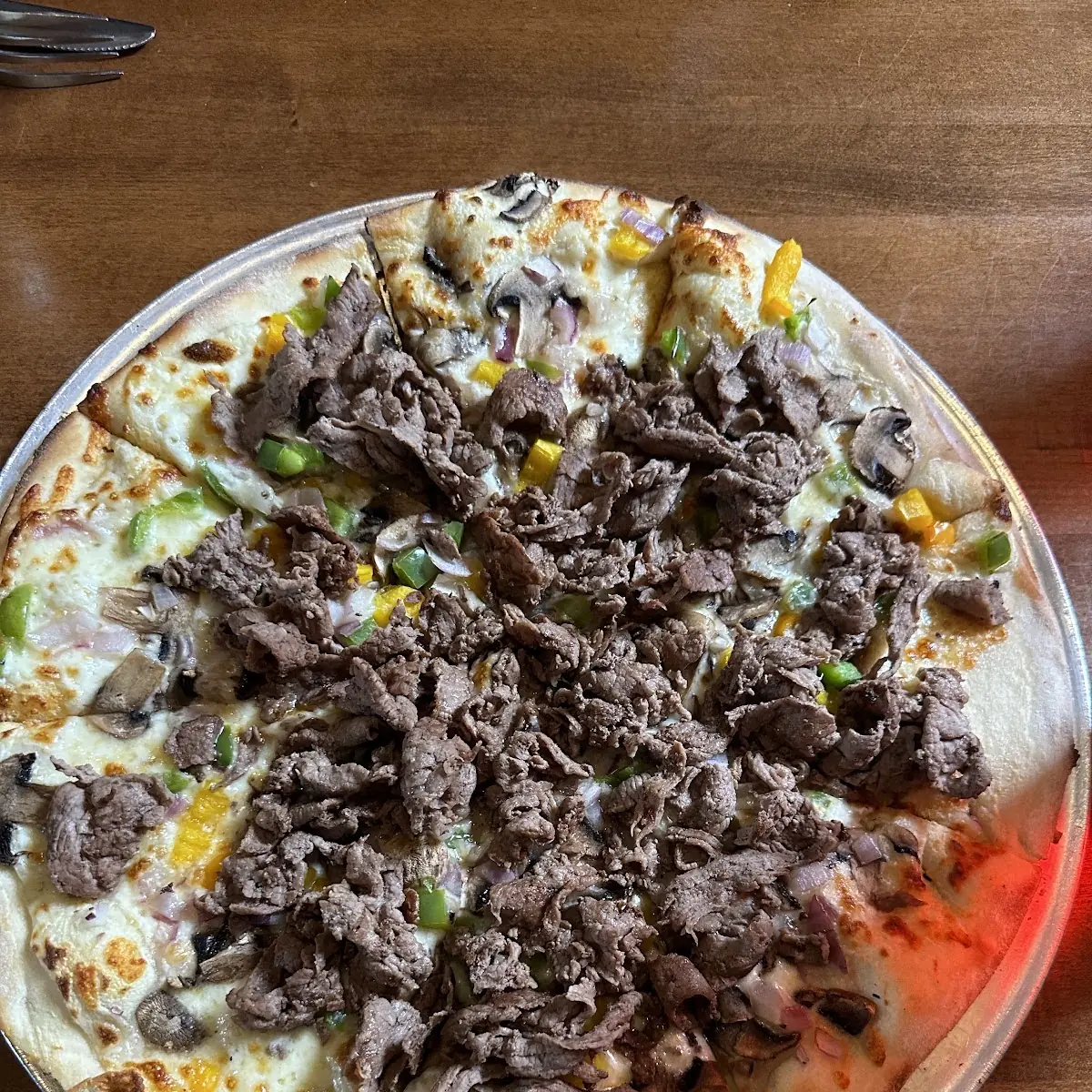 Philly Cheesesteak Pizza
