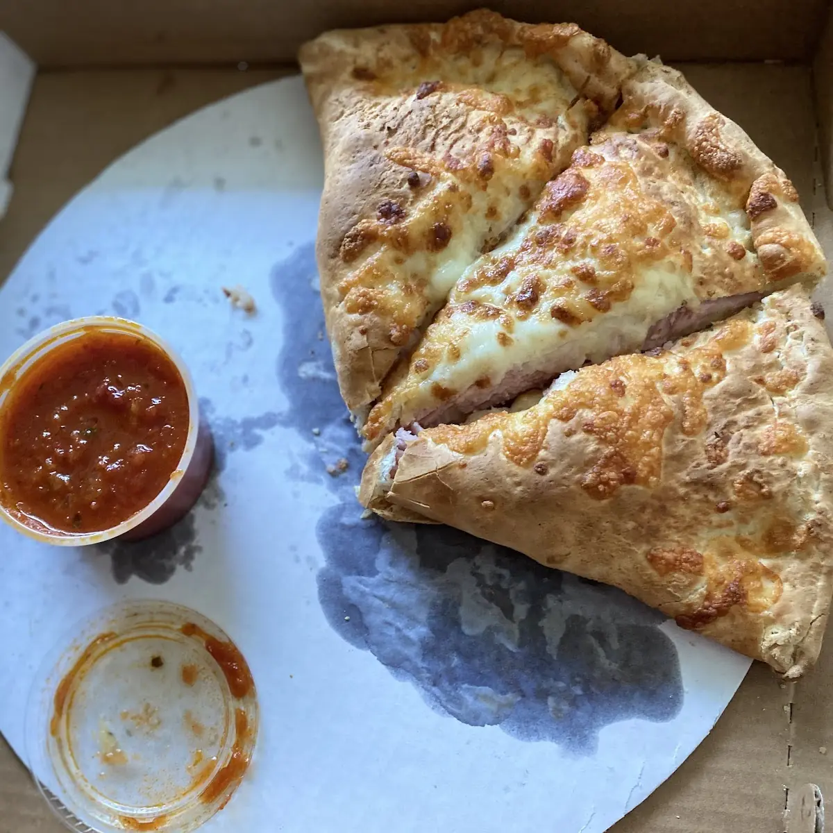 Ham & Cheese Calzone L