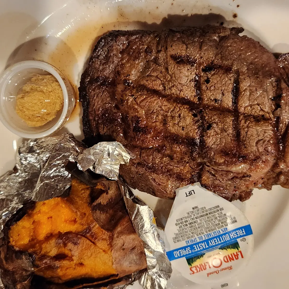 Delmonico with Sweet Potato