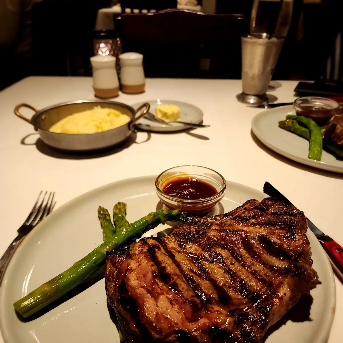 Black and Blue N Y Strip Steak