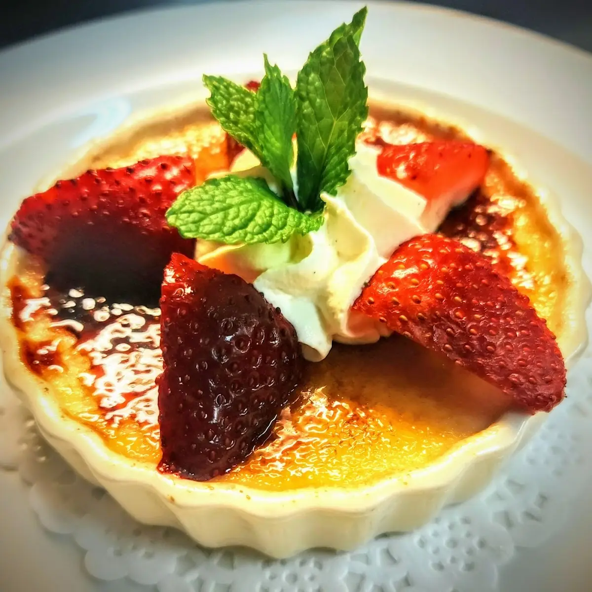 Bourbon Vanilla Bean Crème Brulee