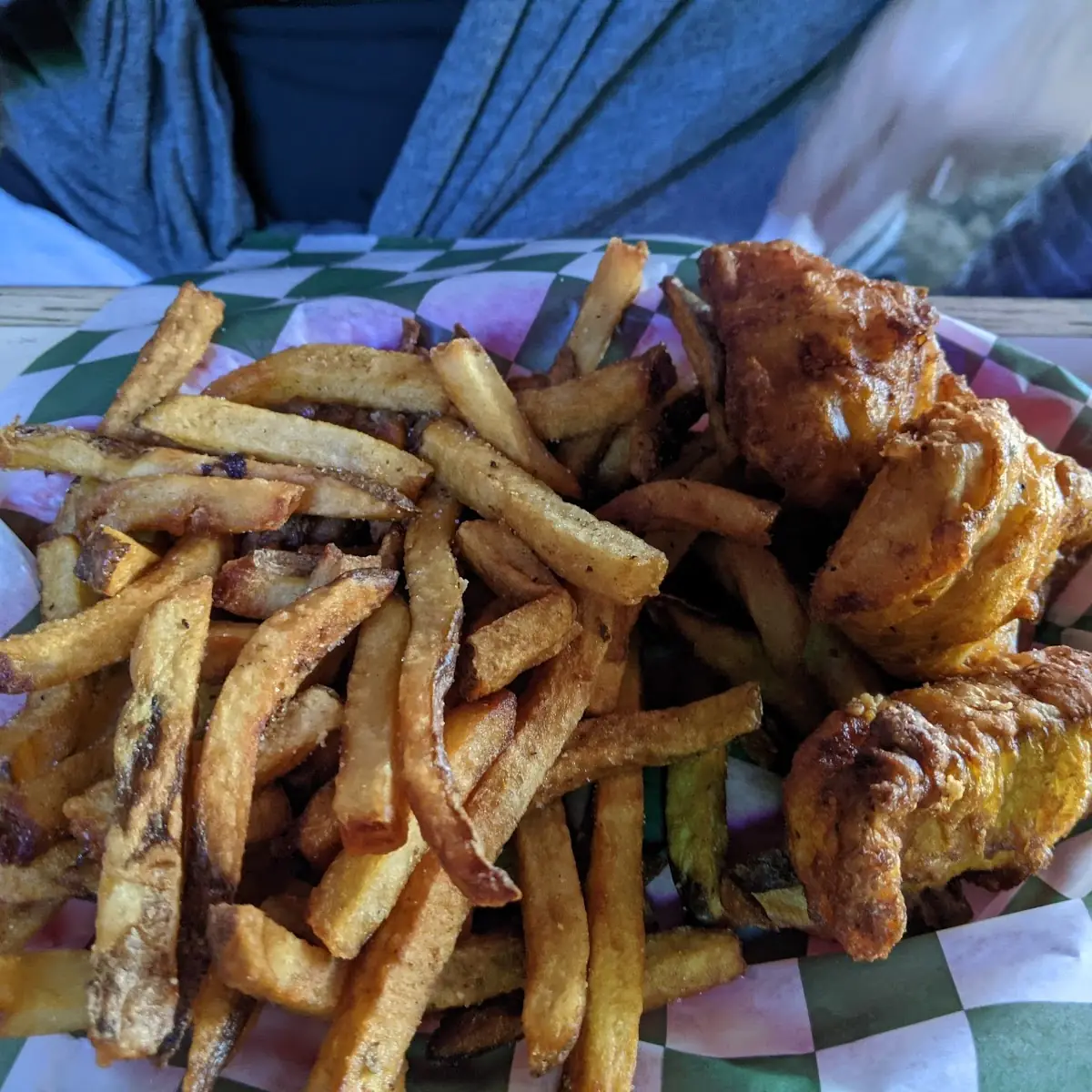 Fish and Chips and Garden Salad