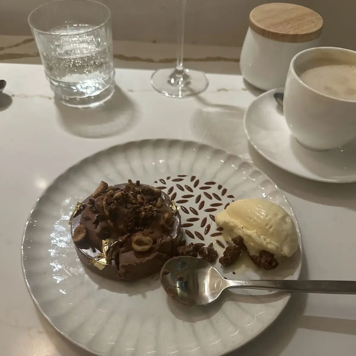 Hazelnut White Chocolate Ice Cream