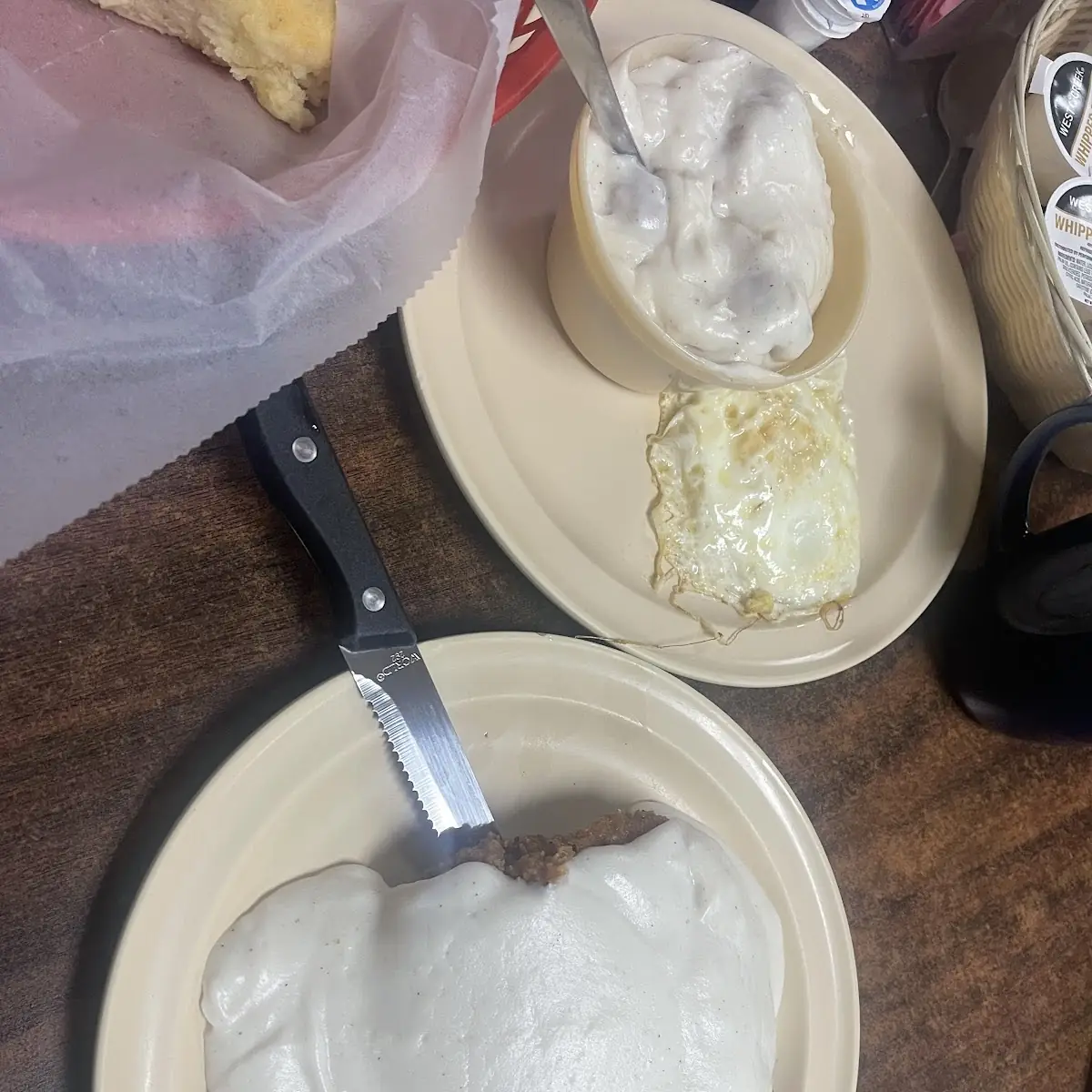 Country Fried Steak Biscuit and Gravy