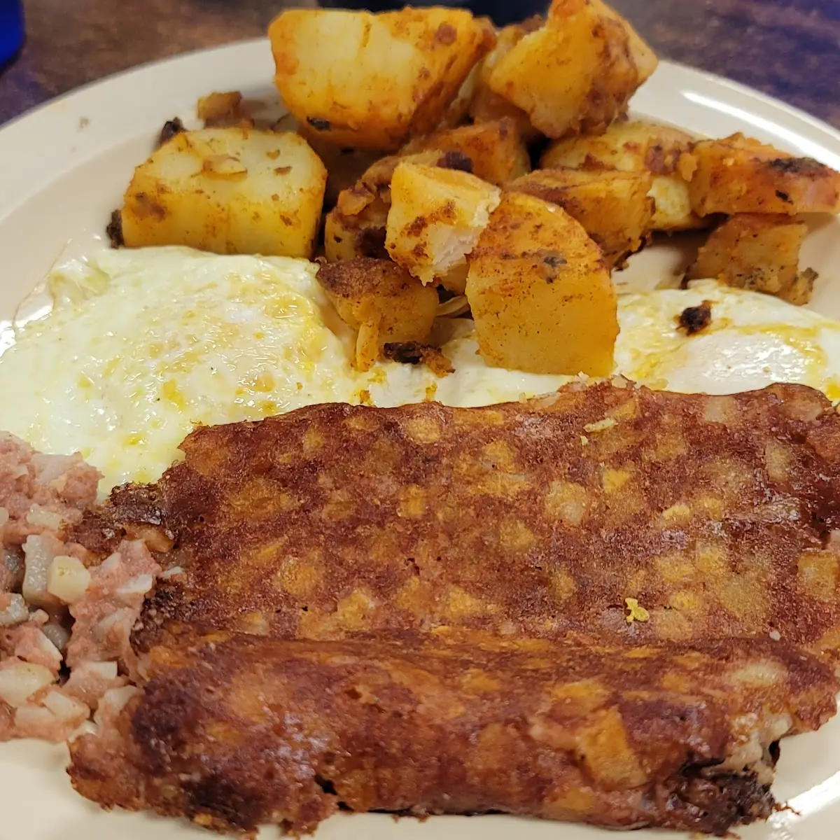 Eggs Corned Beef Hash Home Fries