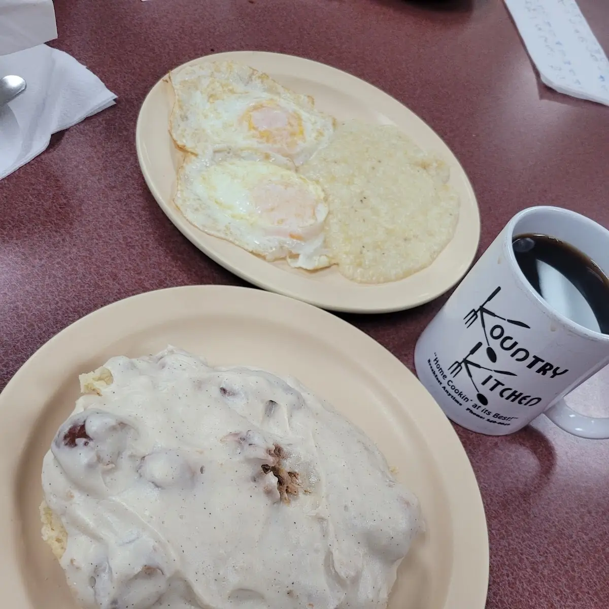 Sausage Gravy and Biscuits
