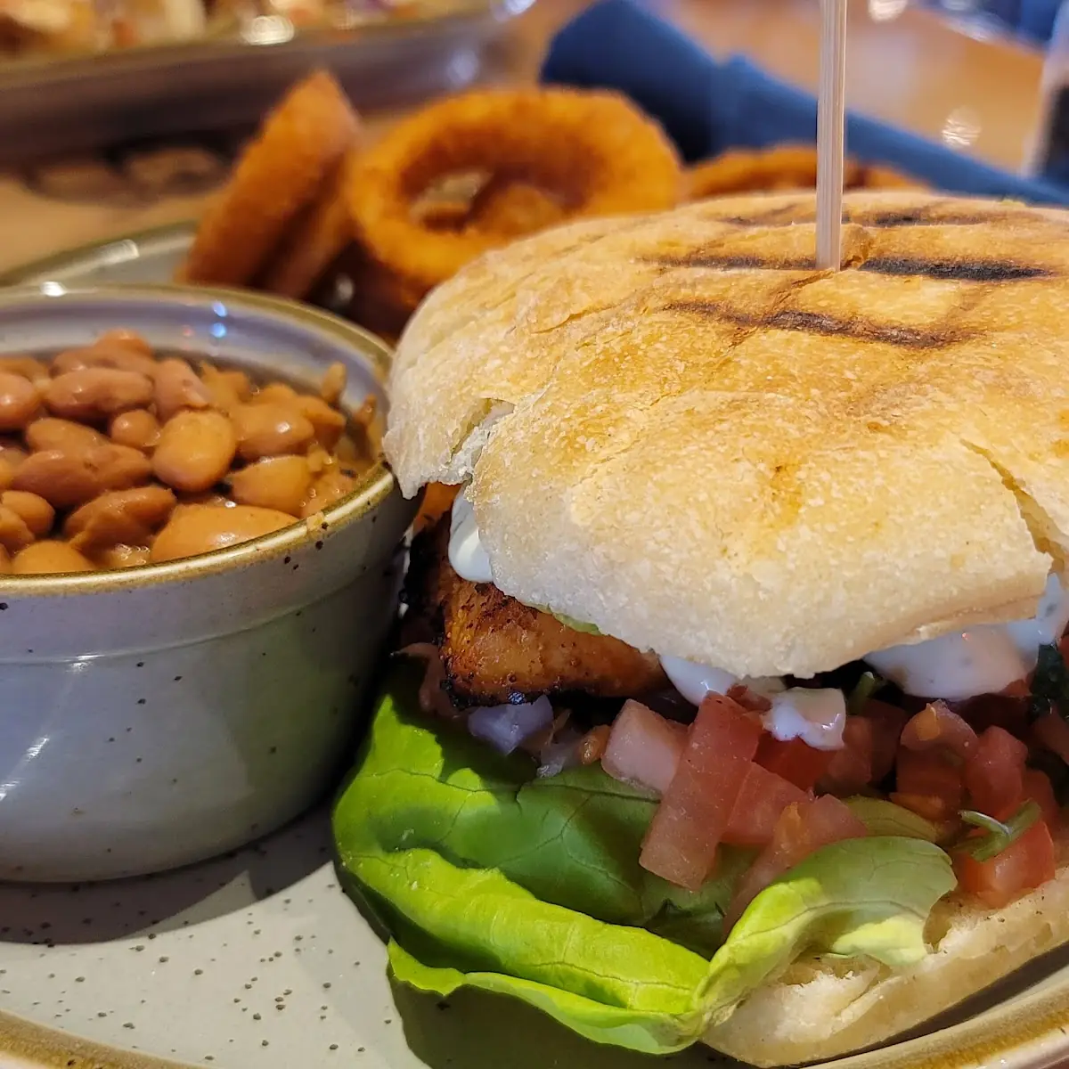 Grilled Lime Salmon Sandwich