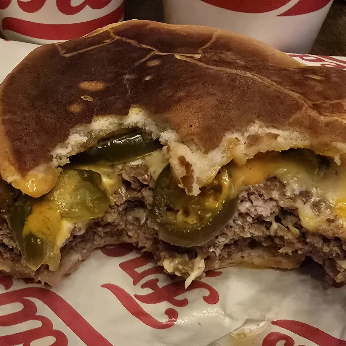 Jalapeño Pepper Jack Triple Cheeseburger