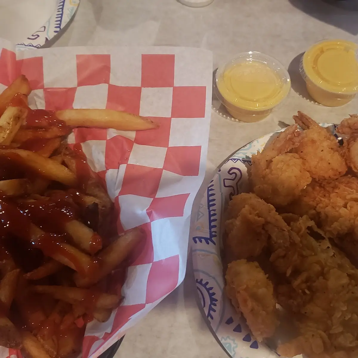 Fried Shrimp and Chicken Tenders