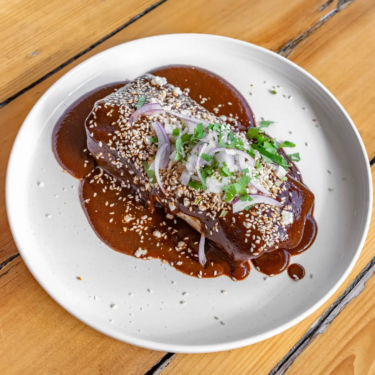 Mole Enchiladas and Poblano Tamales