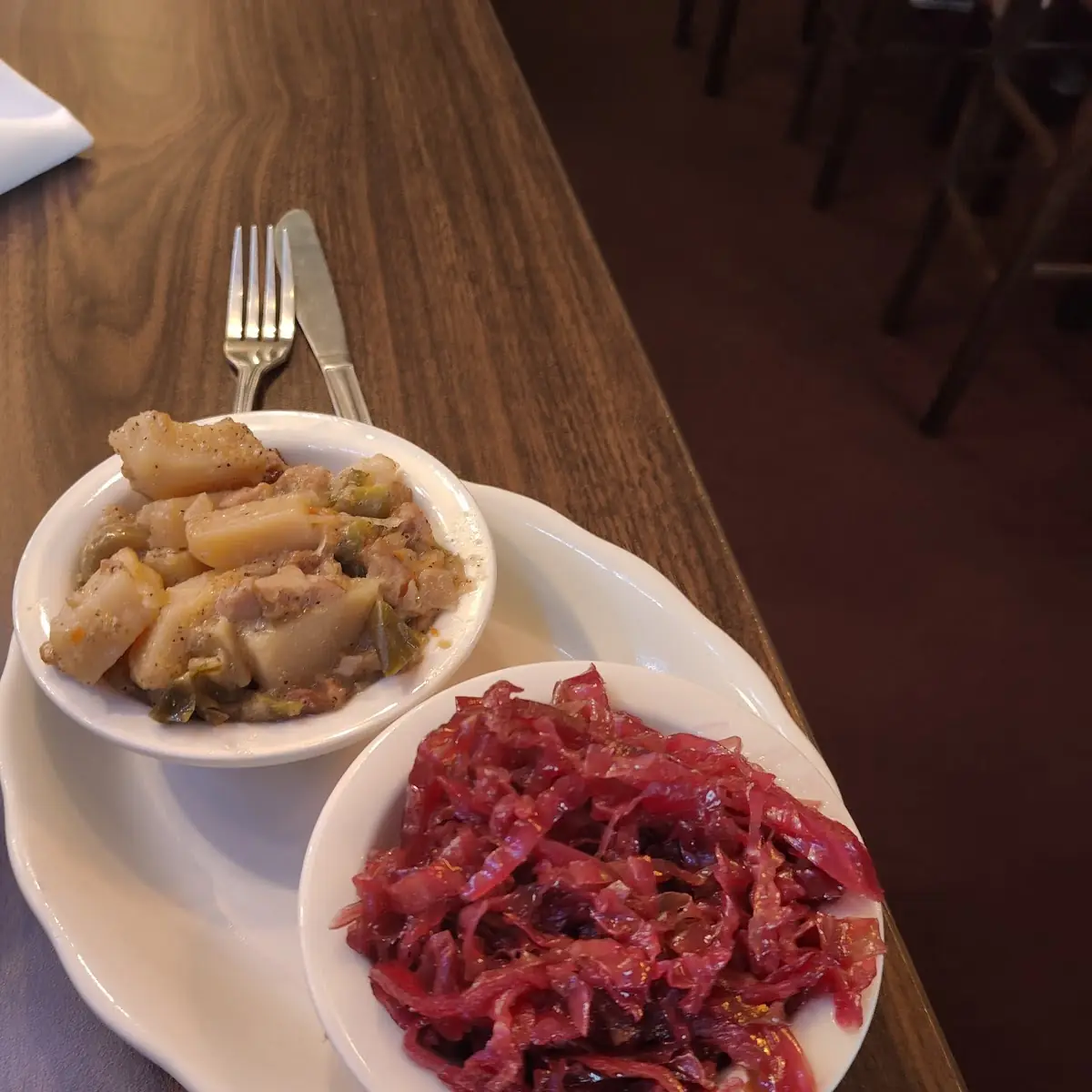 Red Cabbage and Executive Potatoes