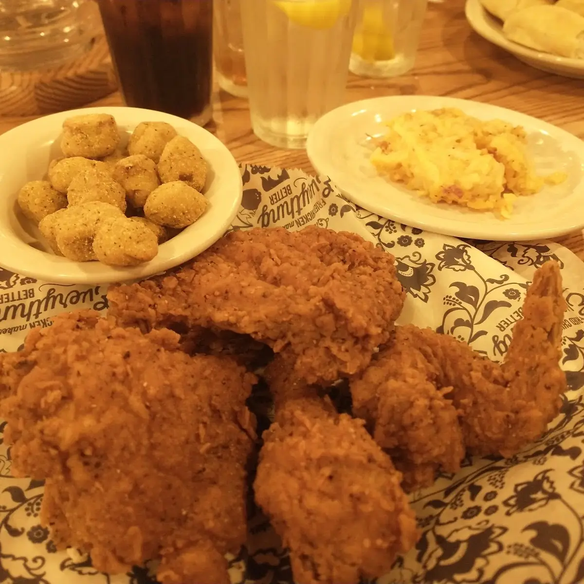 Southern Fried Chicken Okra & Hash Brown Casserole