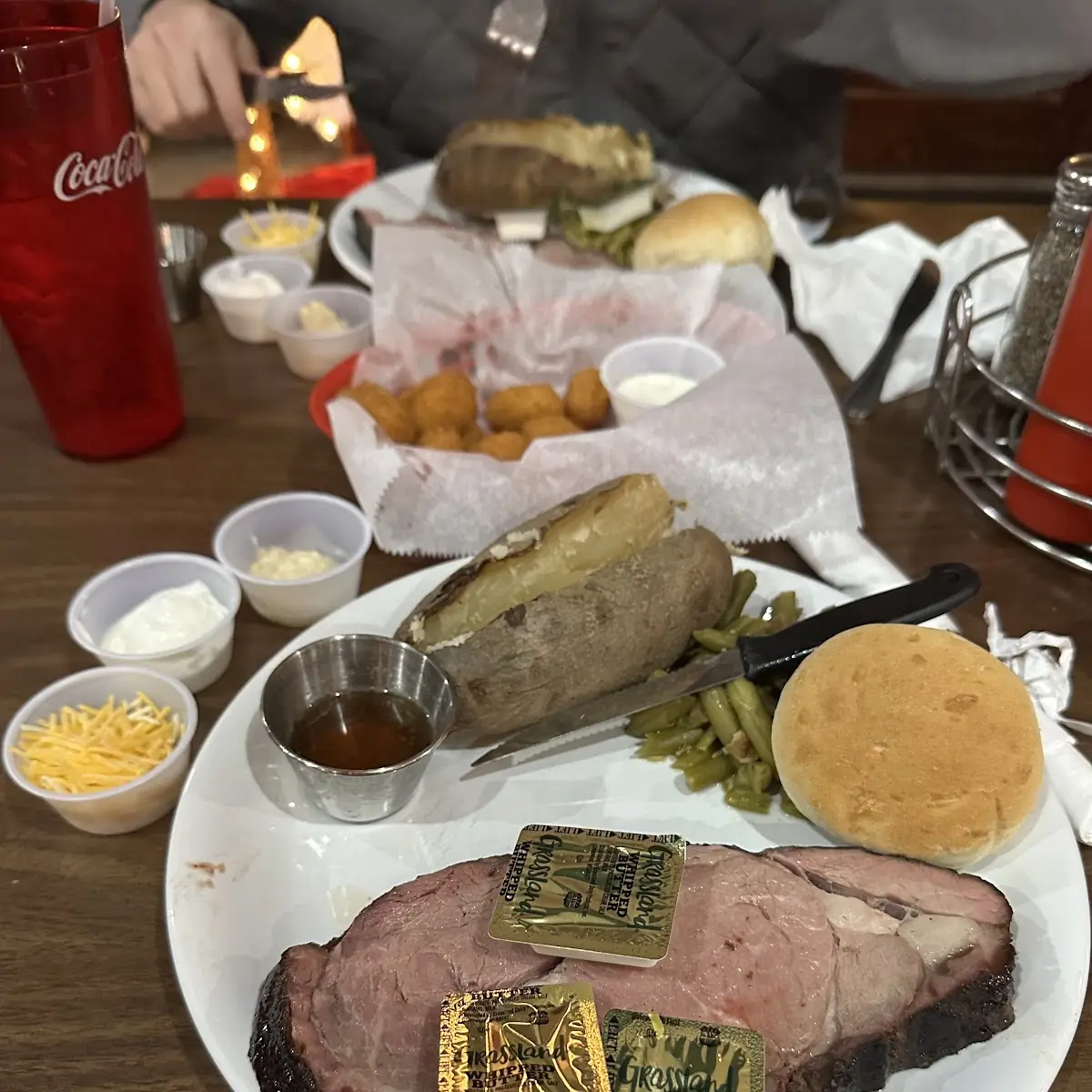 Prime Rib Baked Potato Green Beans