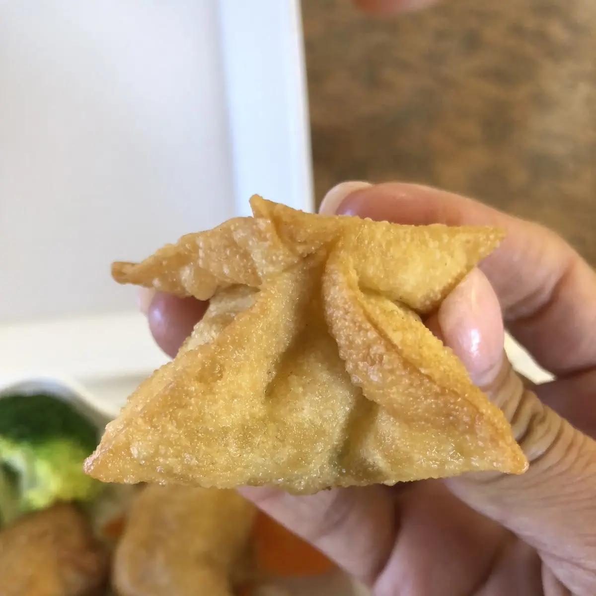 Cream Cheese Green Chili Wonton