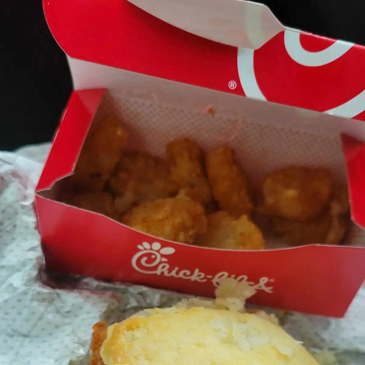 Chicken Biscuits Sandwich and Hash Nrowns