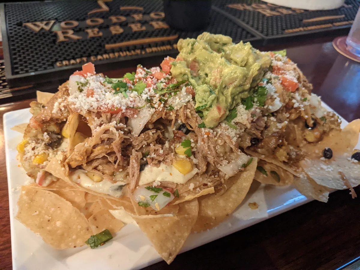 Sweet Corn Nachos with Pulled Pork