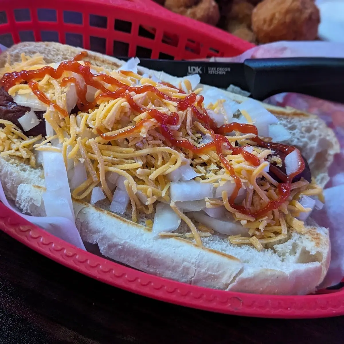 1 4 lb Beef Hot Dog & Fries