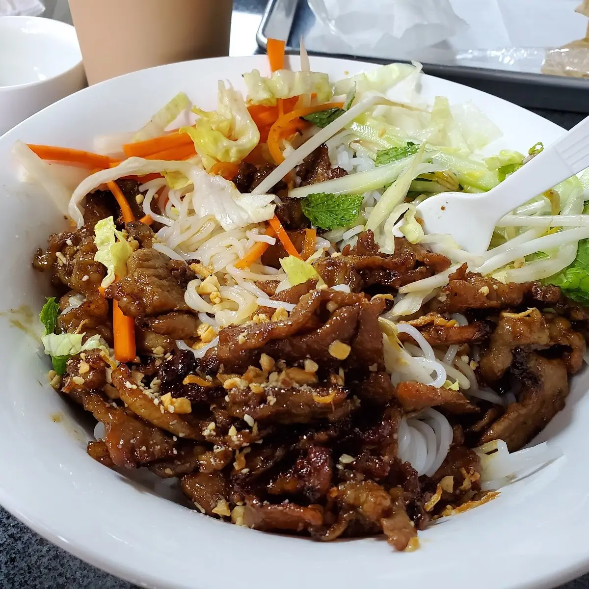 Grilled Shrimp Rice Plate