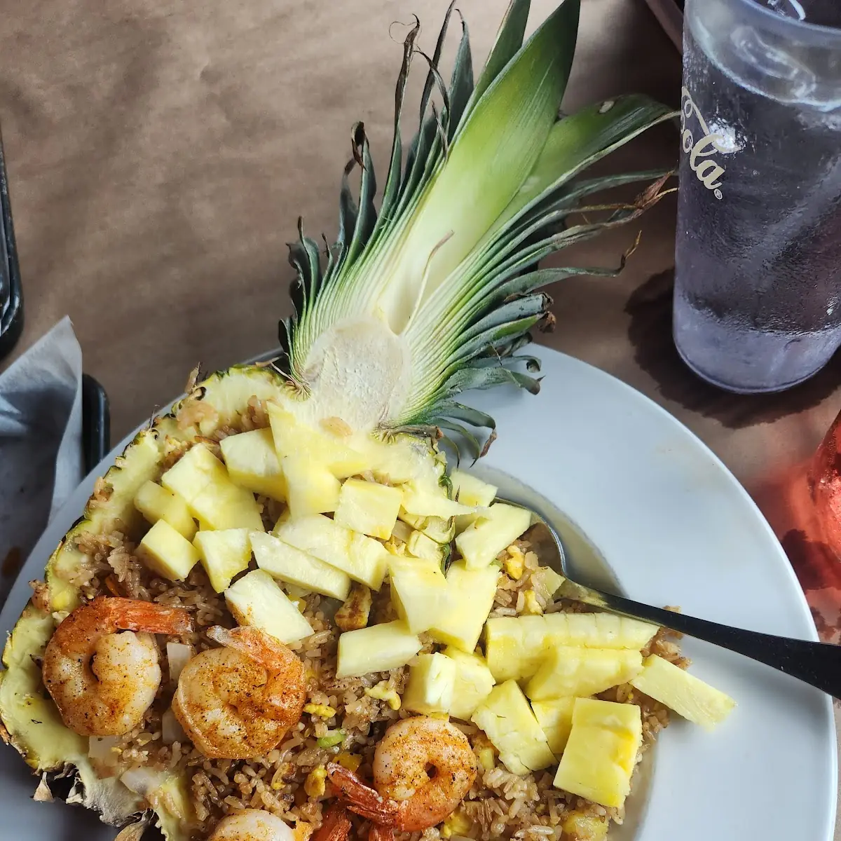 Pineapple Cajun Shrimp Fried Rice