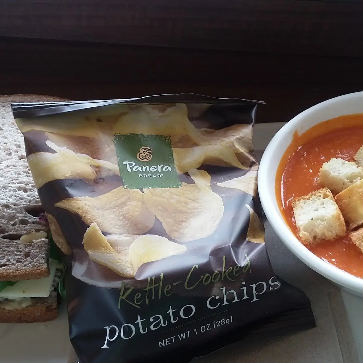 Sandwich with Tomato Soup