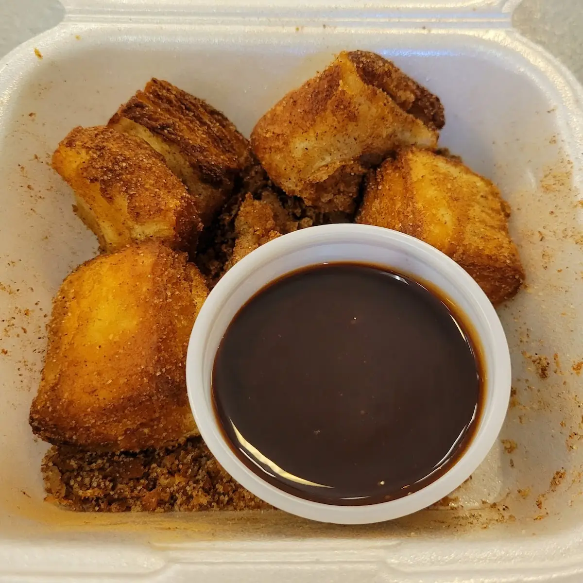 Lebanese Donuts with Chocolate Dipping Sauce