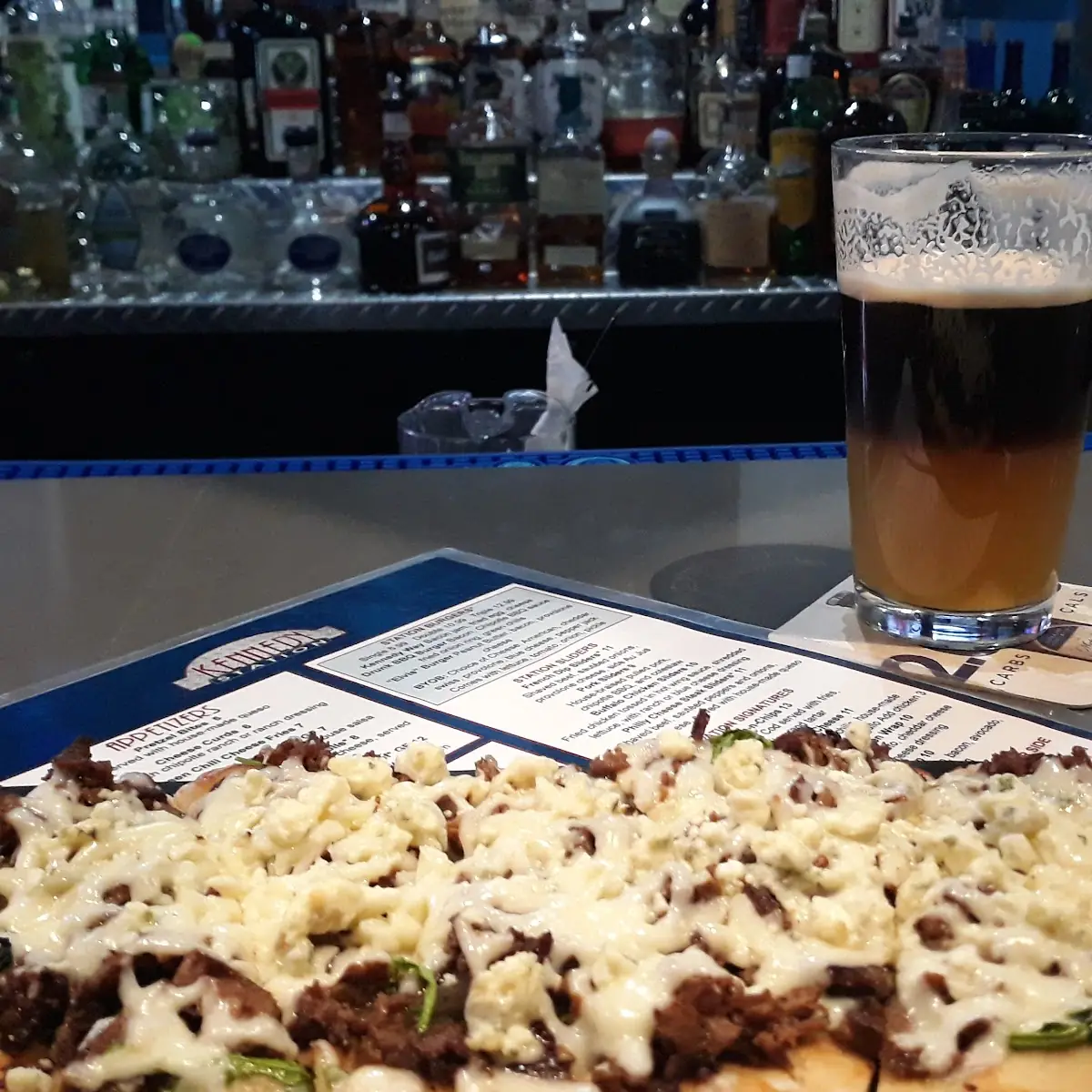 Black and Blue Flat Bread