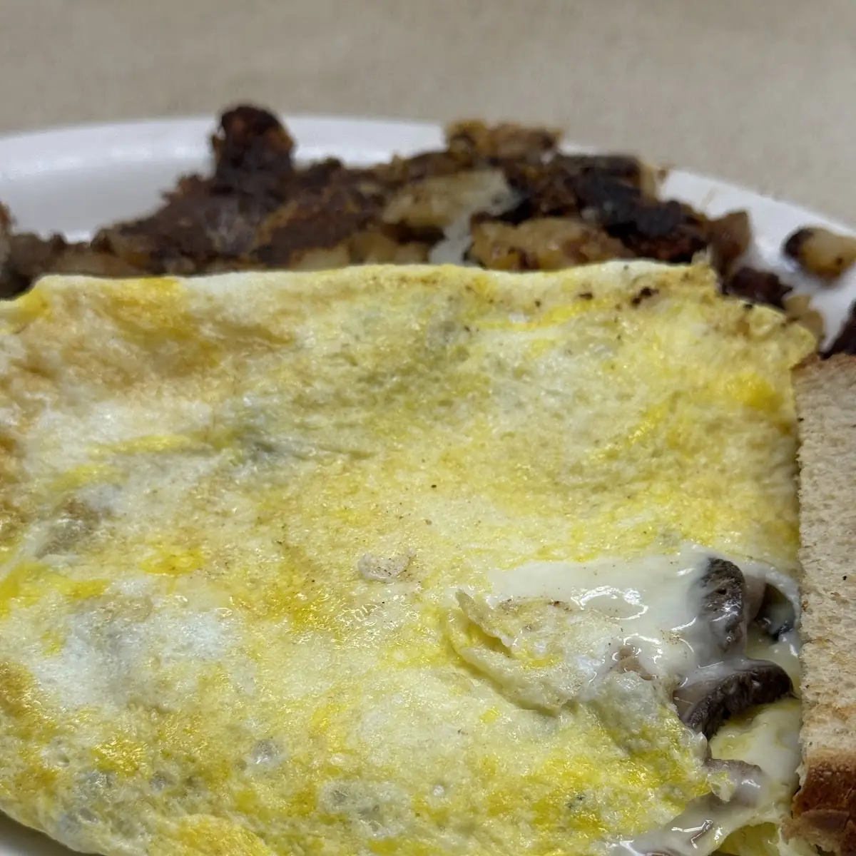 Mushroom Cheese Omelette