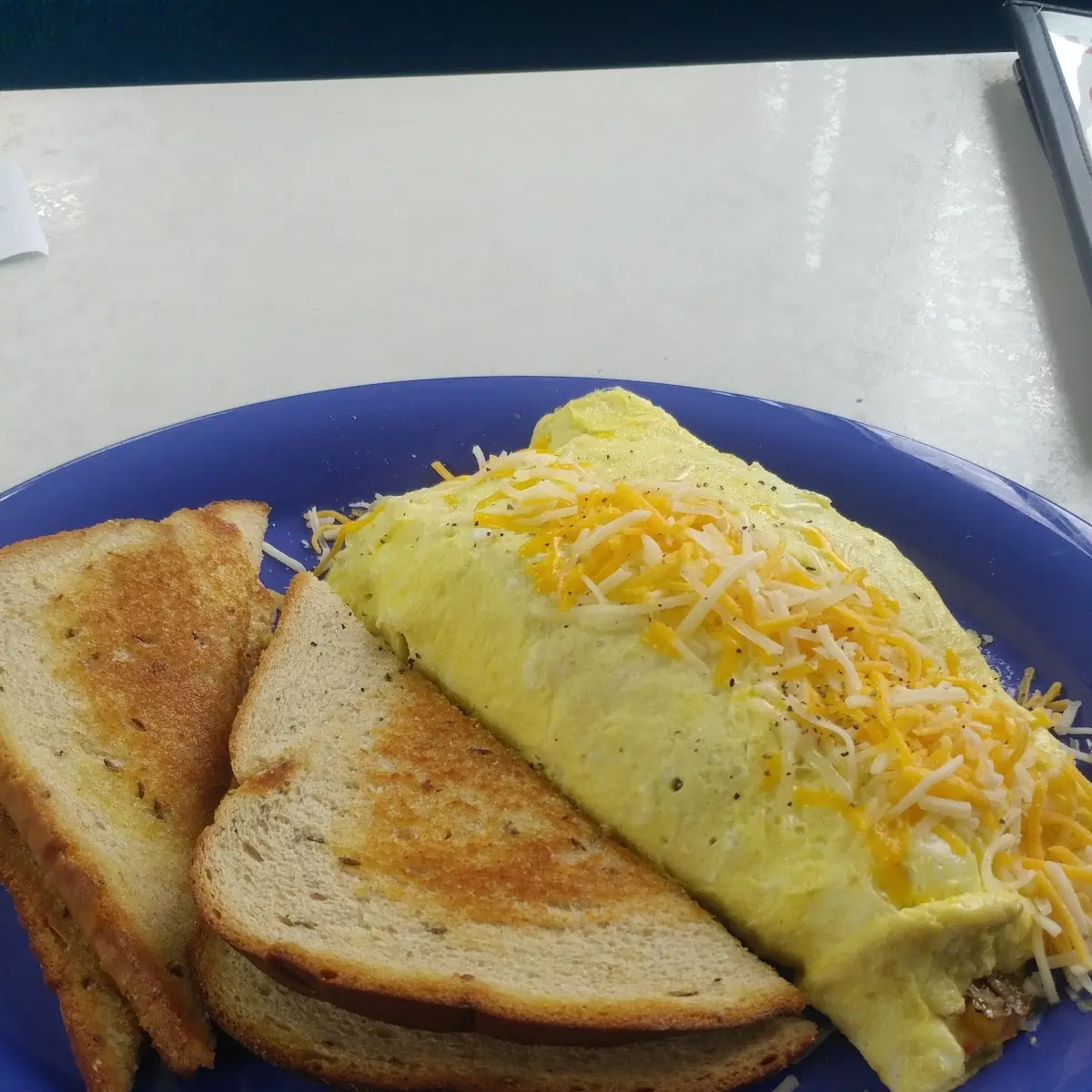 Ultimate Omelette with Rye Toast