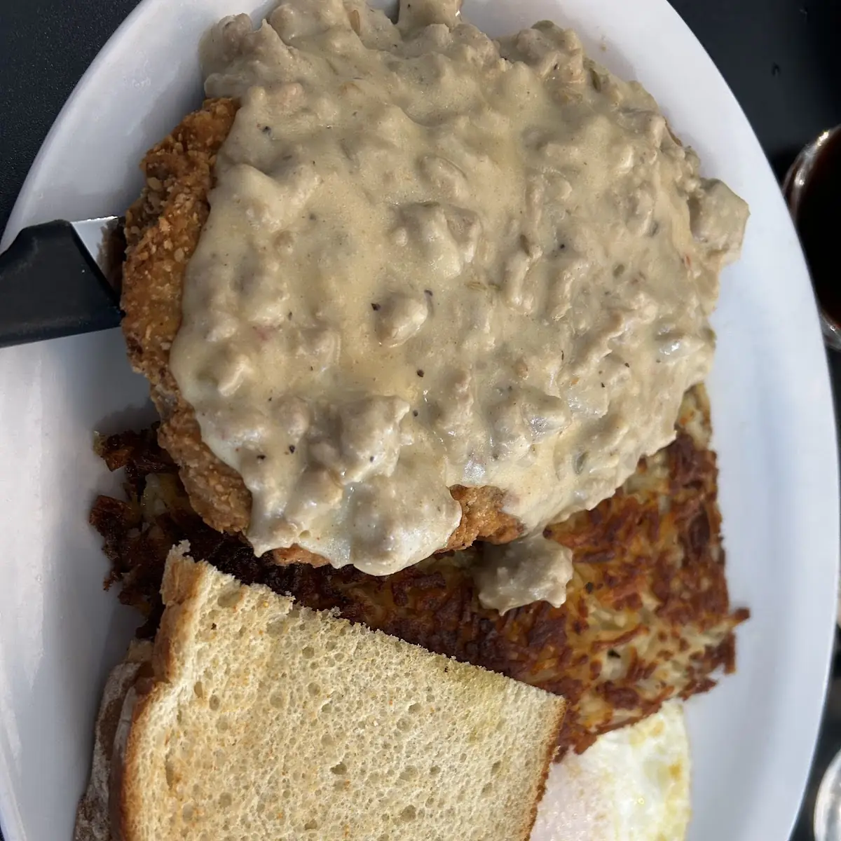 Chicken Fried Steak & Eggs