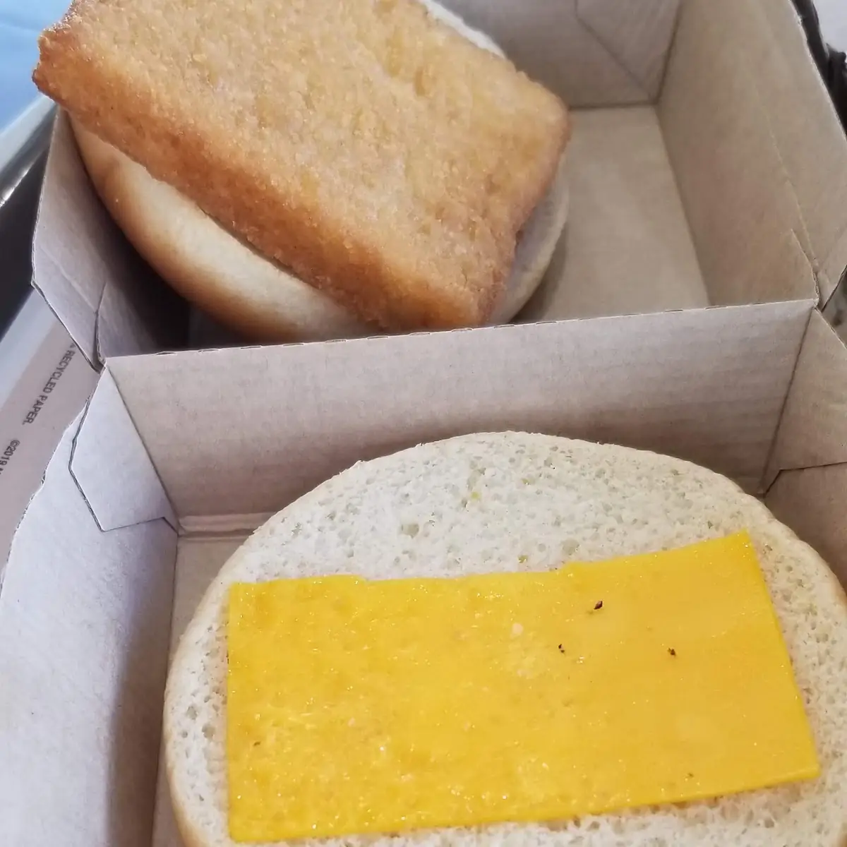 Fish Sandwich Almost with Cheese