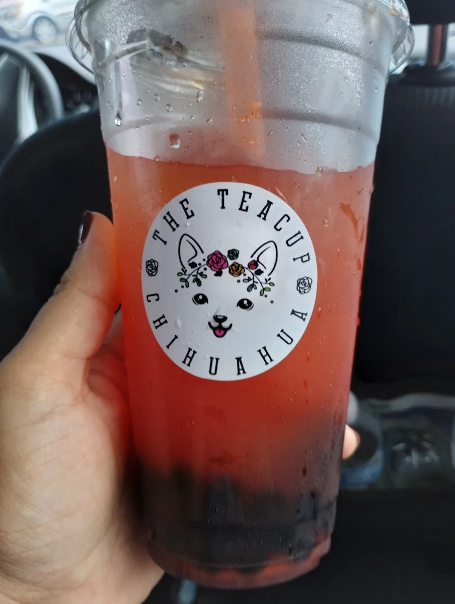 Sunset Mango and Dragon Fruit Bubble Tea