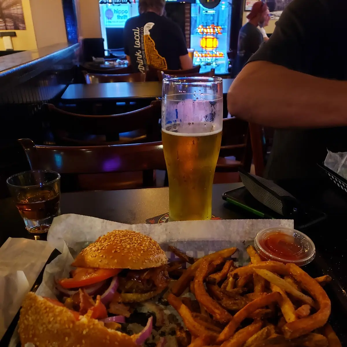 Burger Made My with Fries