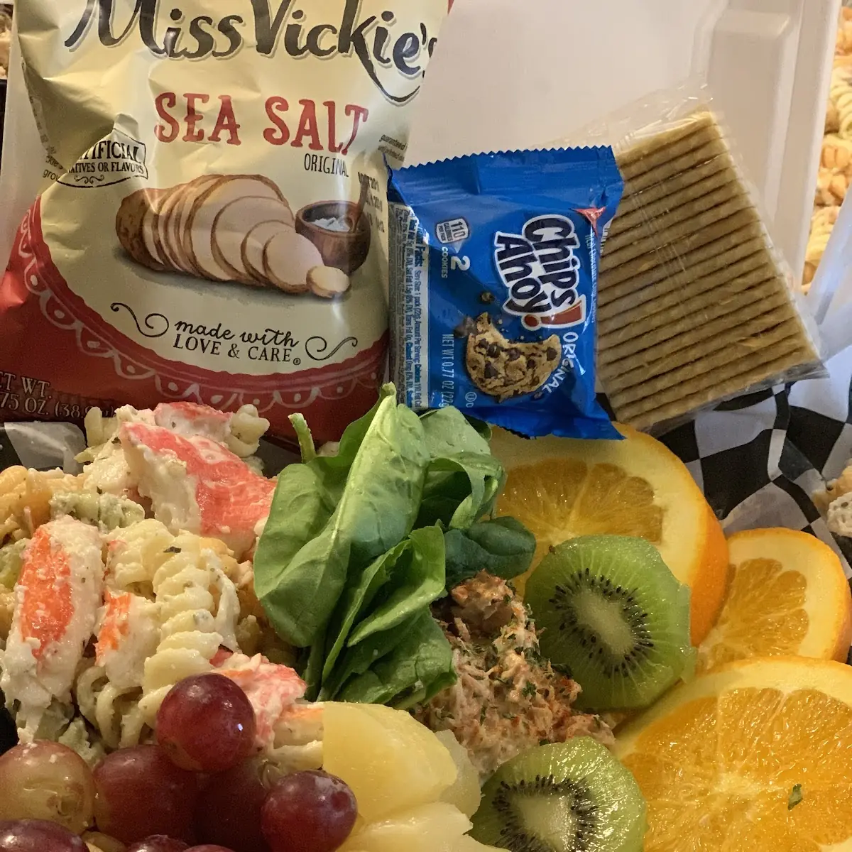 Healthy Bites with Crab Pasta Salad