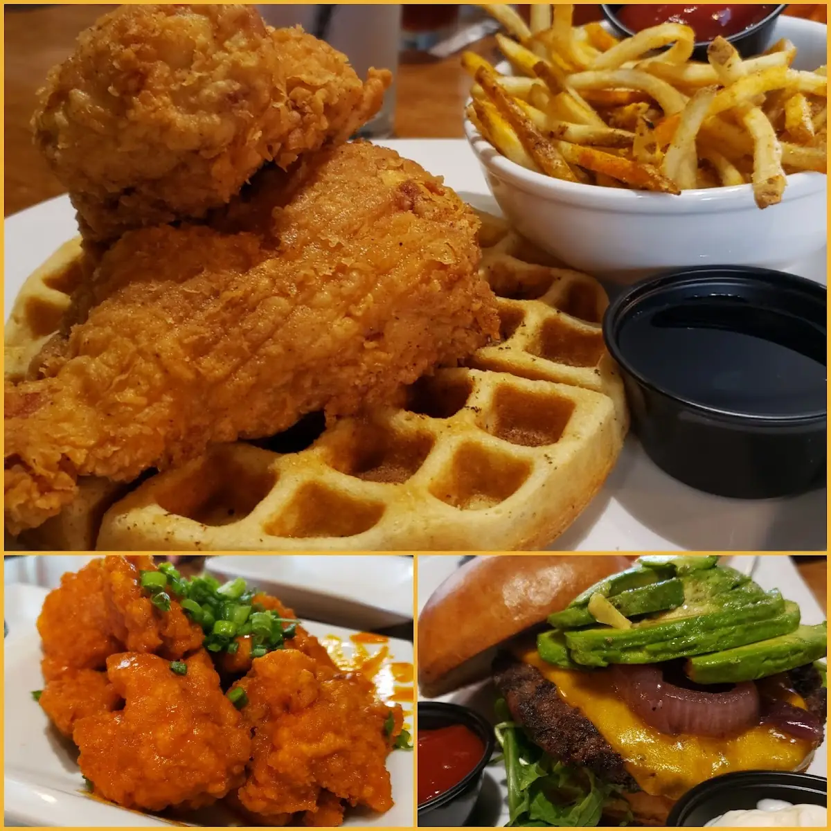 Green Chile Chicken & Waffles