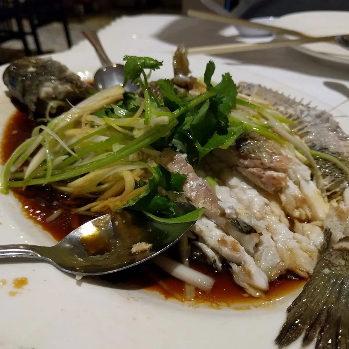 Steamed Black Bass