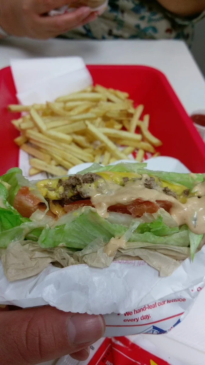 Protein-Style Double Double with Grilled Onions