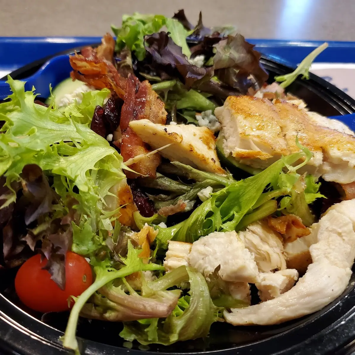 Cranberry Bacon Blue with Grilled Chicken Salad