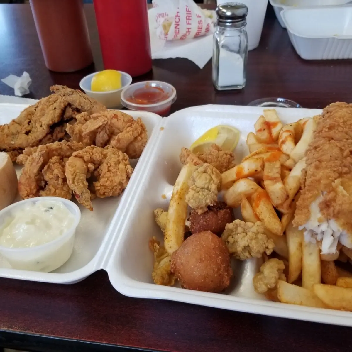 Oysters and Soft Shell Crab