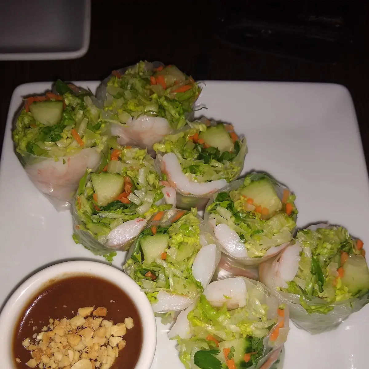 Fresh Spring Rolls with Peanut Sauce