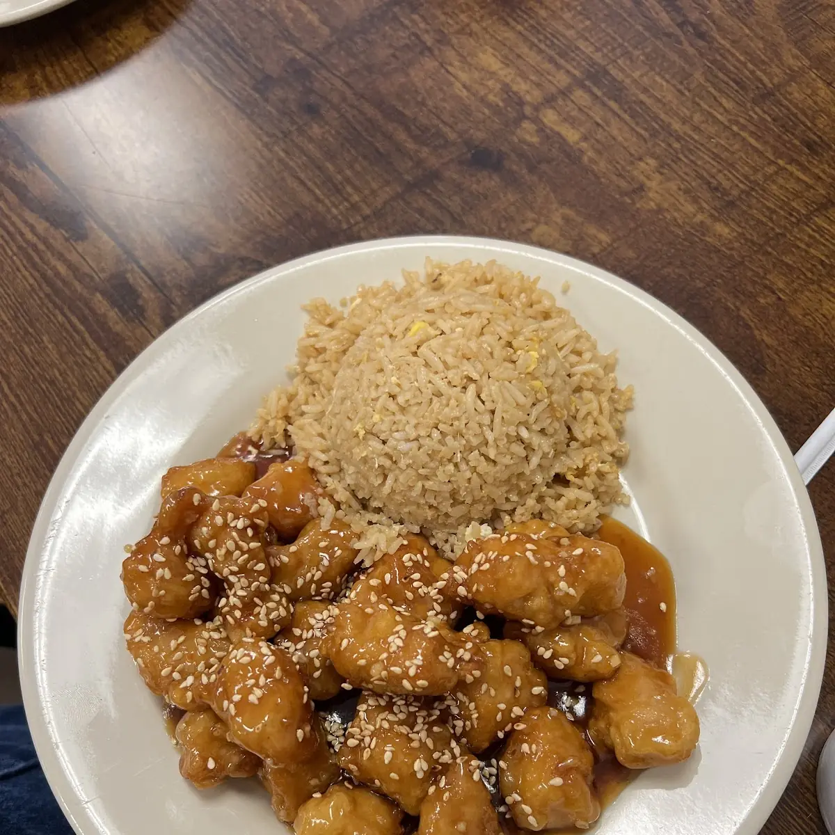 Sesame Chicken with Fried Rice