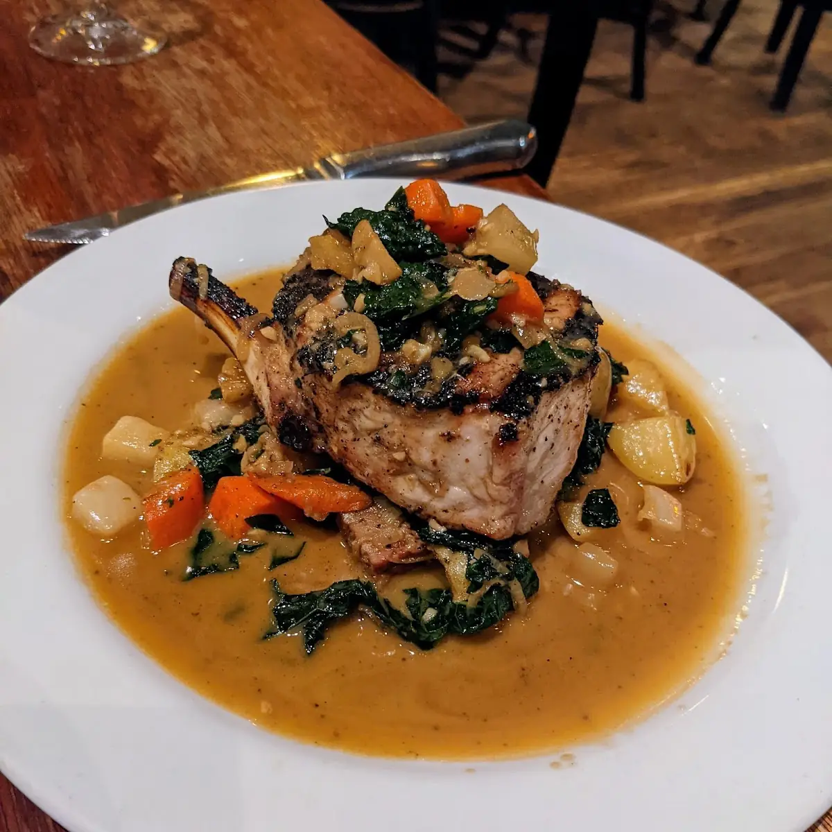 Grilled Double Cut Pork Chop