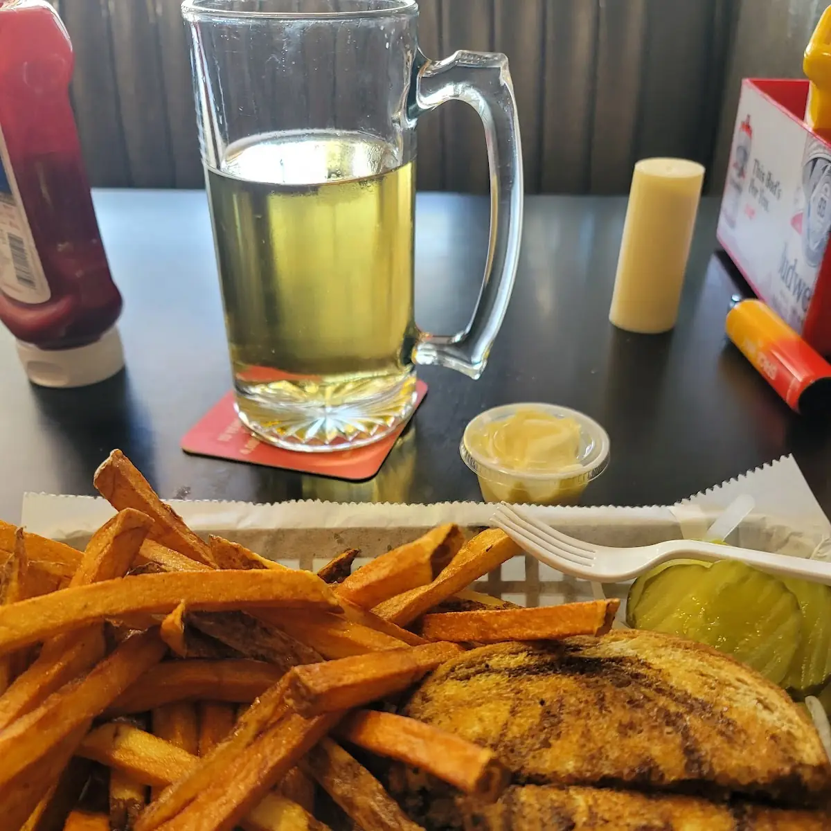 Patty Melt and Fries